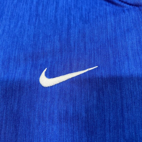 Nike Medium Heather Blue Dri-Fit Long Sleeve Lightweight Quarter Zip Workout - Picture 4 of 6